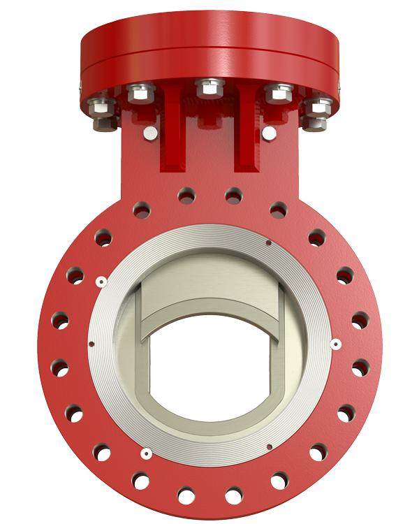 50% Open SlurryFlo Control Valve with B1 Trim Design
