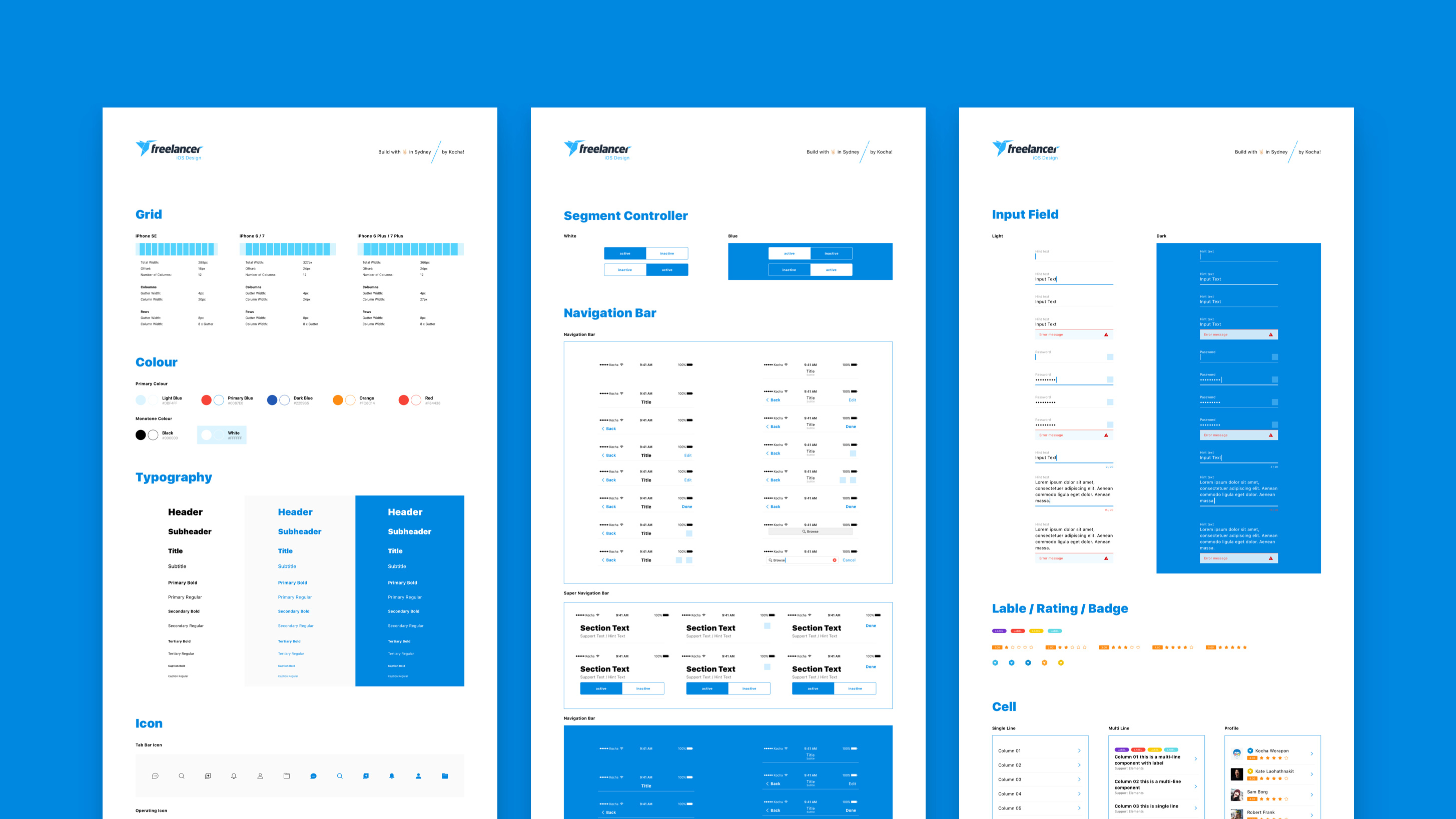 Freelancer Mobile App Design
