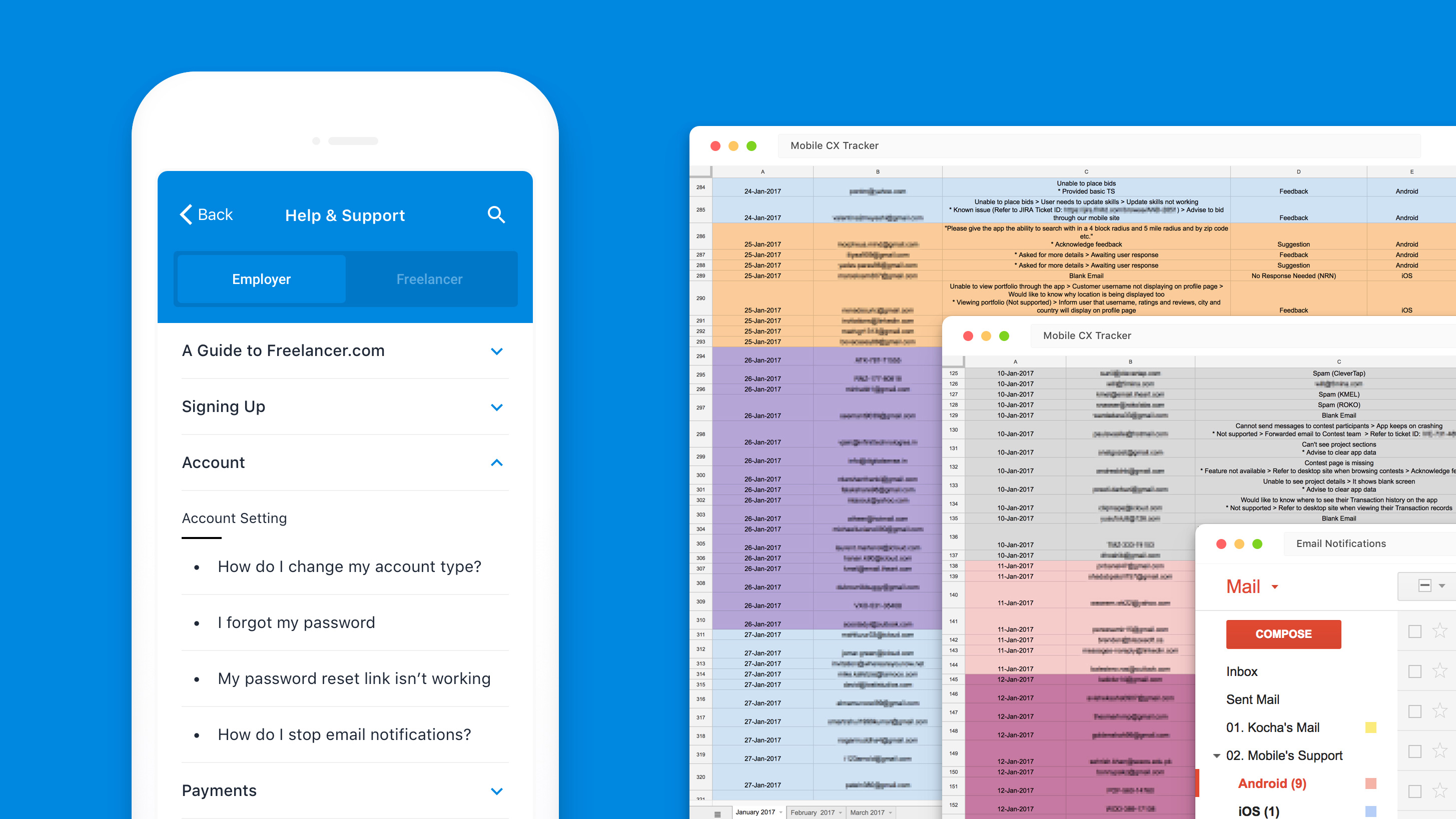 Freelancer Mobile App Design