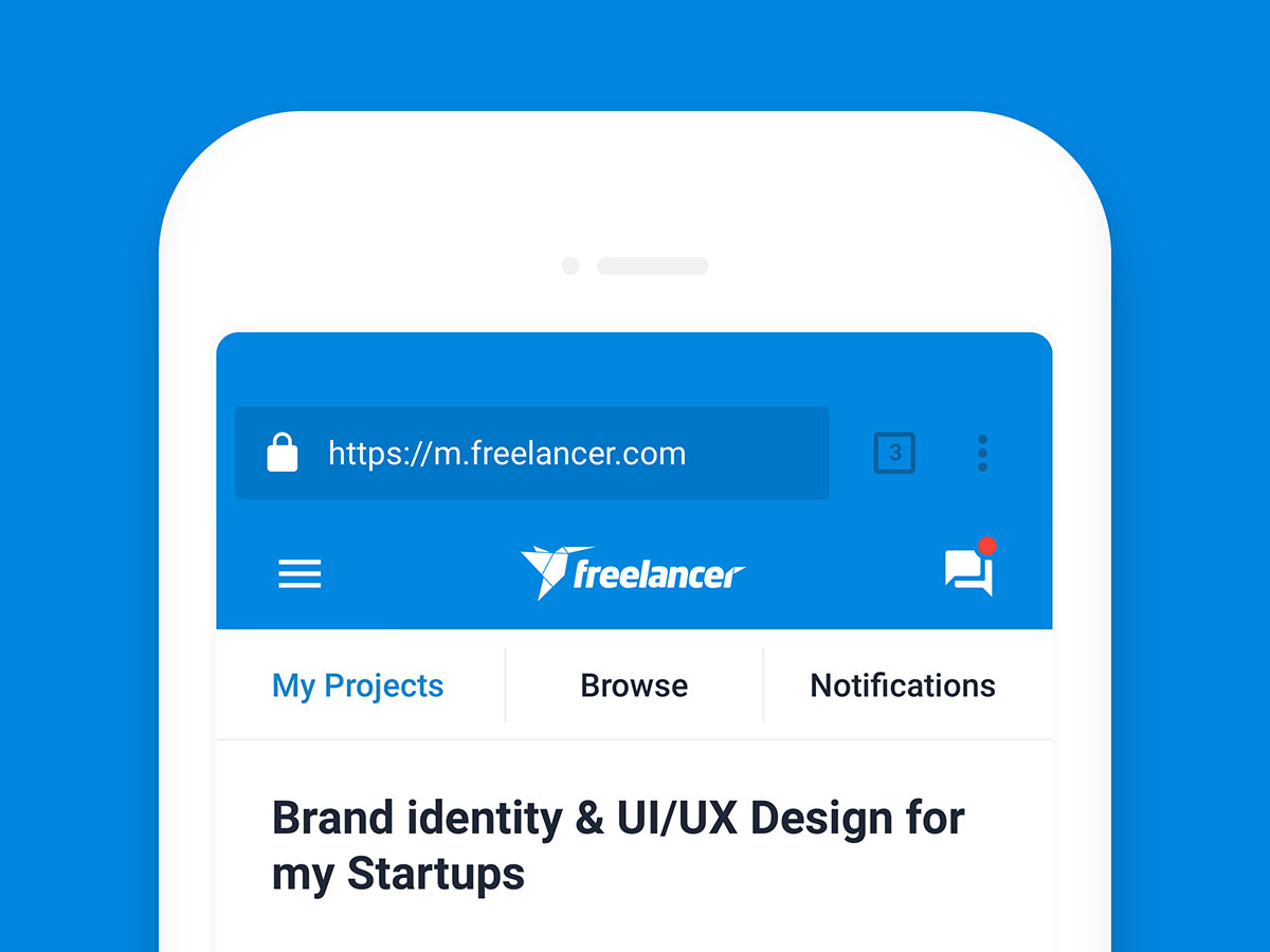 Freelancer Mobile App Design
