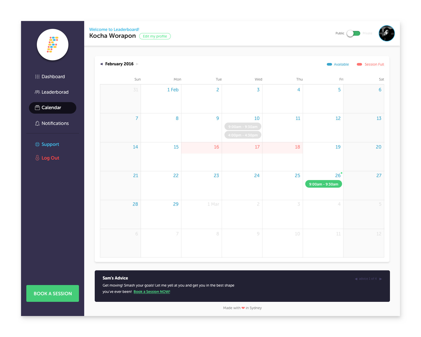 Fitlancer Product Design