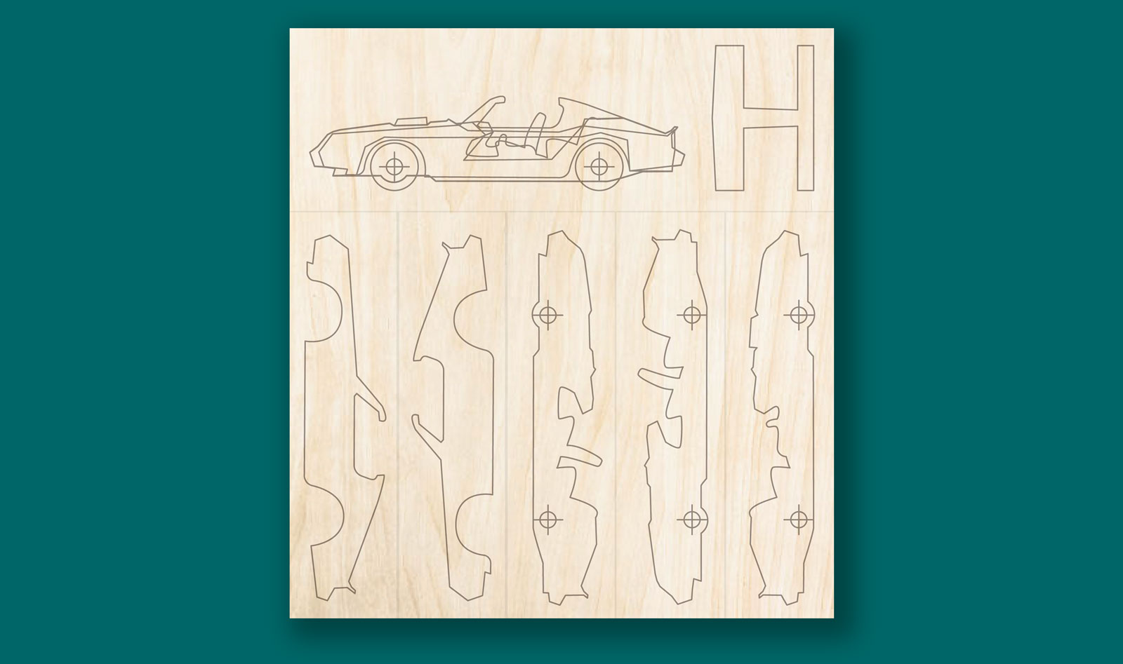 Sports Car ScrollSaw Pattern Projects