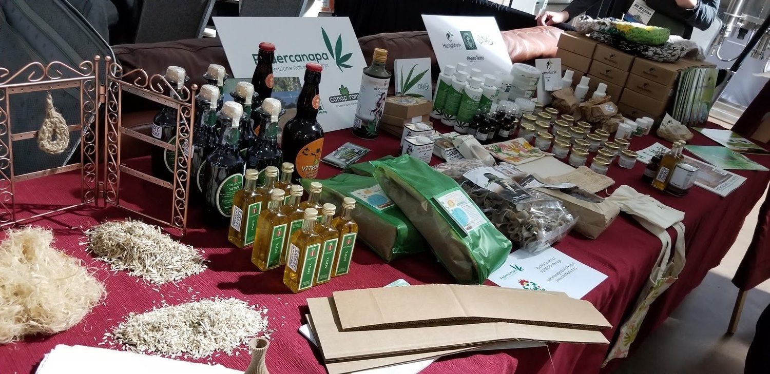 The Noco Hemp Expo featured hemp goods from around the world.