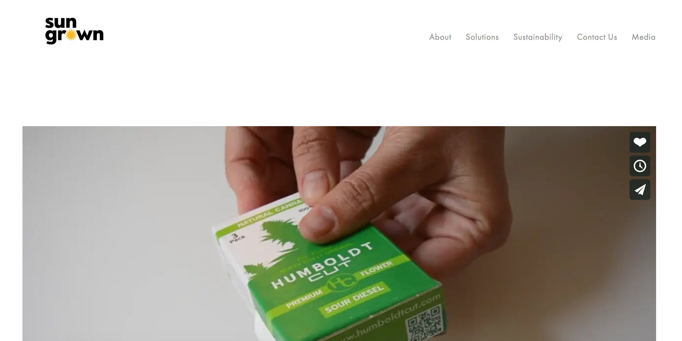 Sun Grown website