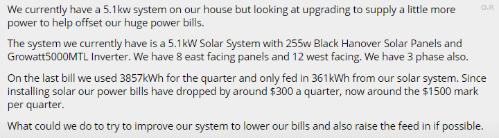 Whirlpool thread details on solar