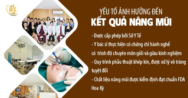 bảng giá nâng mũi Thái Lan