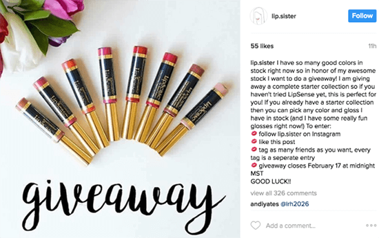 3 Social Media Contest Example 2