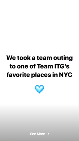 into the gloss employee IG story example