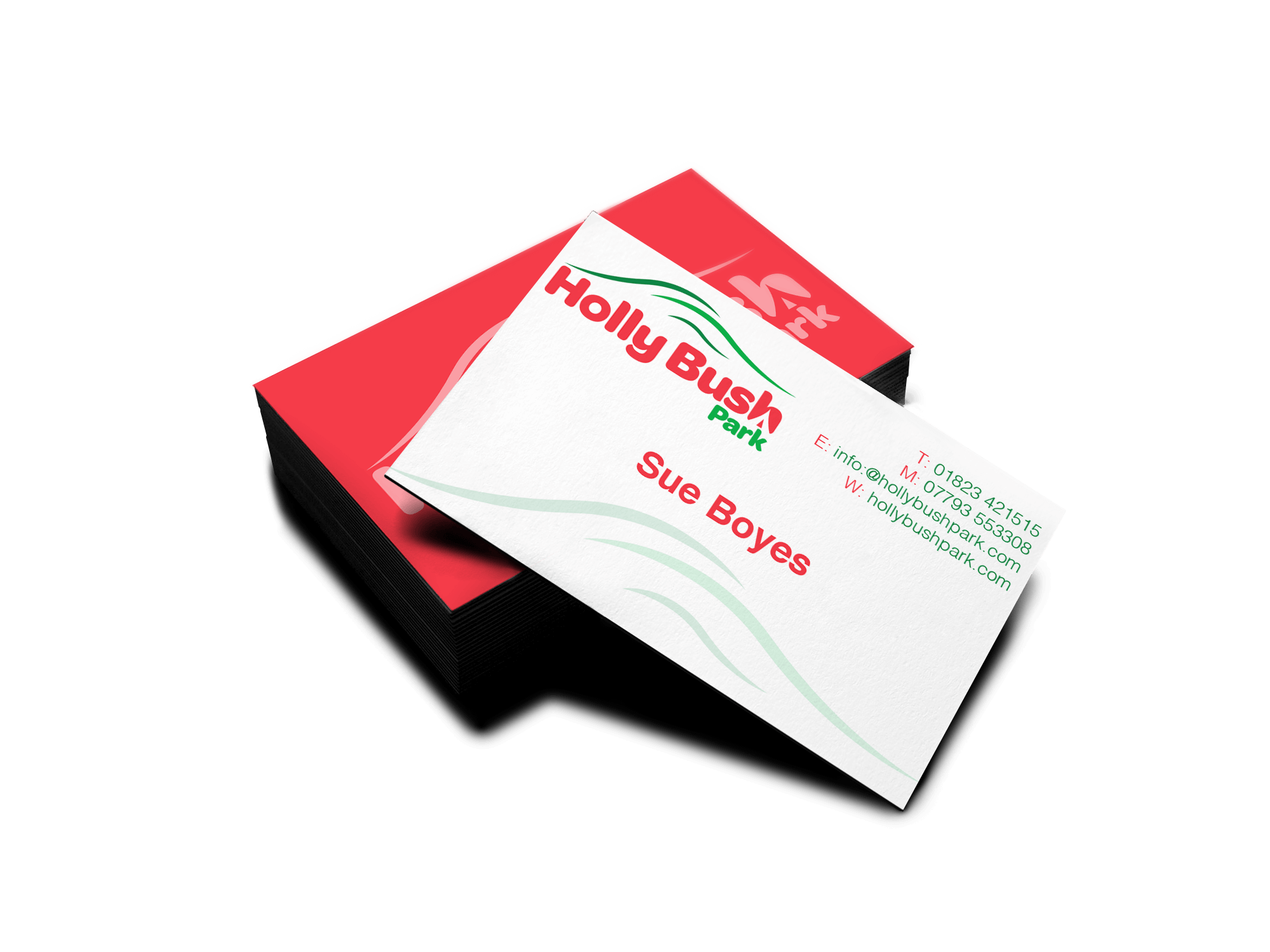 Holly Bush Park Business card design