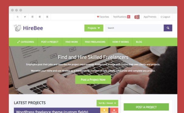 AppThemes Hirebee Wordpress Themes