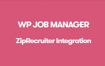 WP Job Manager ZipRecruiter Integration Addon