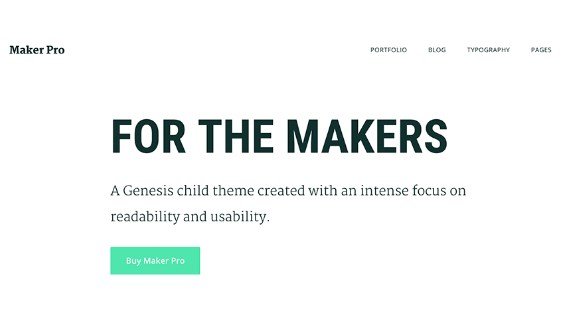 StudioPress Maker Pro Theme