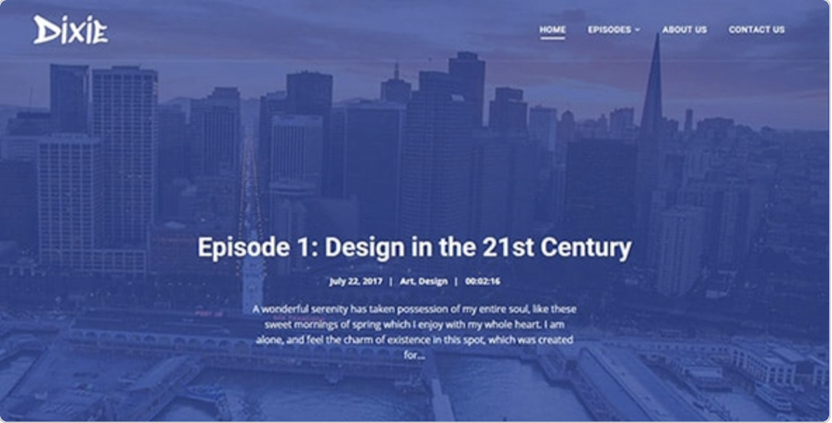 Dixie Podcasting WordPress Theme
