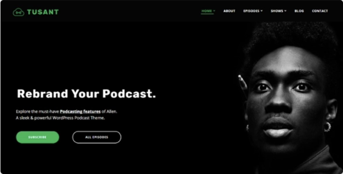 Tusant Podcasting WordPress Theme Tusant Podcasting WordPress Theme