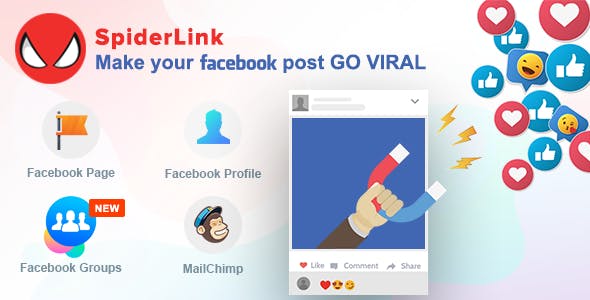 Facebook SpiderLink – Make Your Facebook Post GO VIRAL