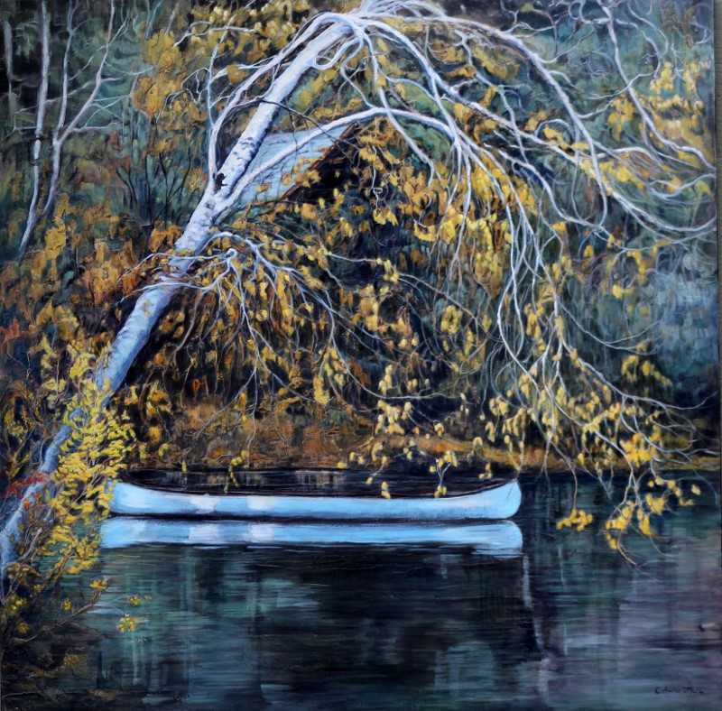 Still as the water of an autumn river