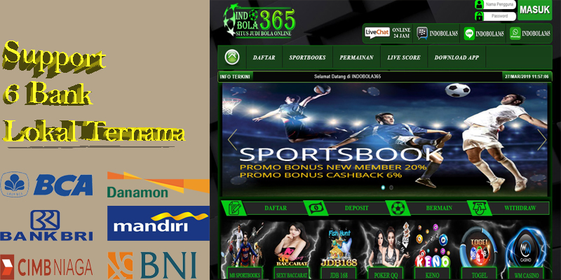 Situs judi bola online uang asli