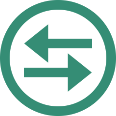 cross arrow green icon