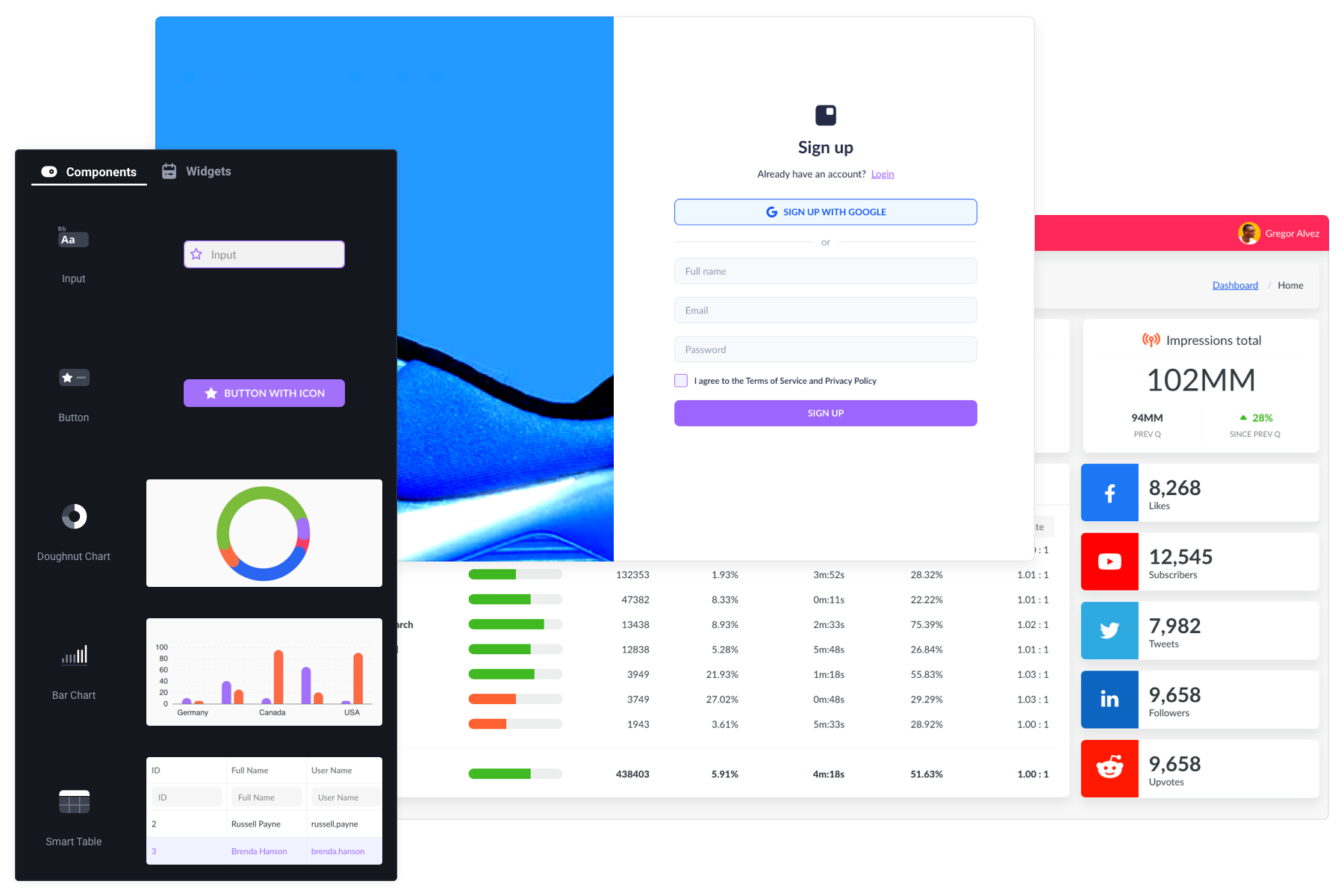Create your internal tool with an intuitive UI builder