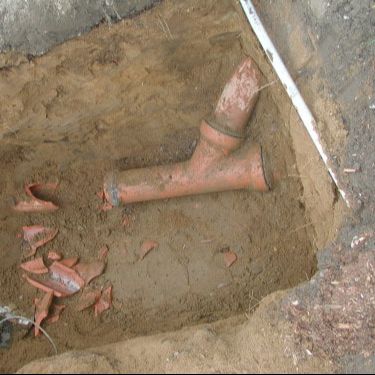 Broken Clay Piping