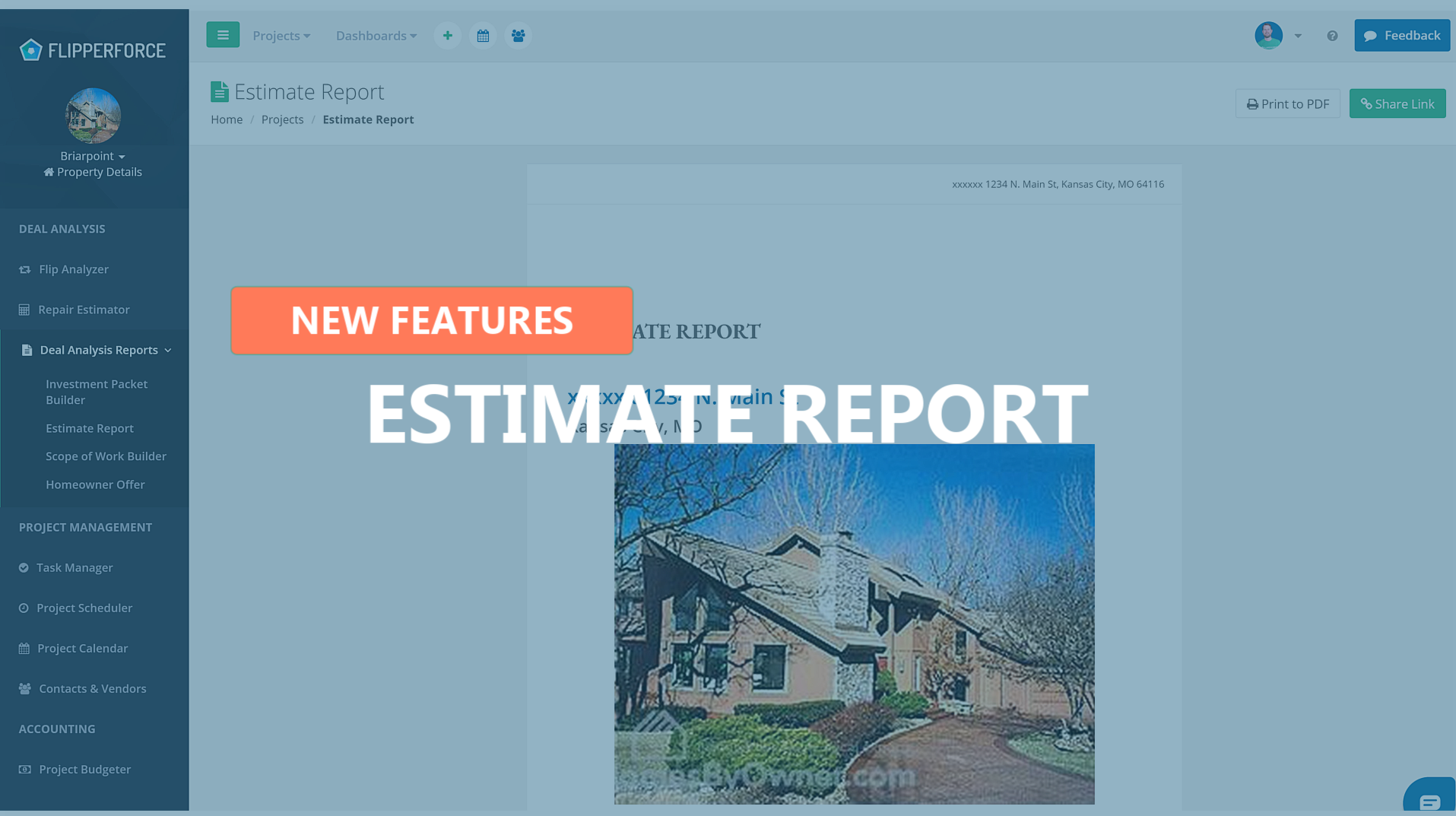 New Estimate Report