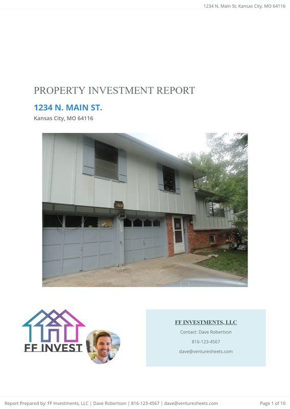 New Investment Report Builder