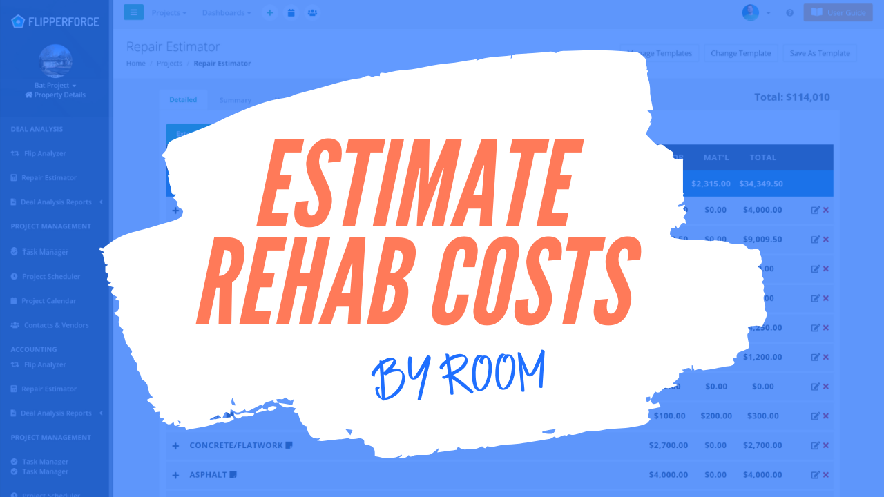 New Estimate by Rooms Feature