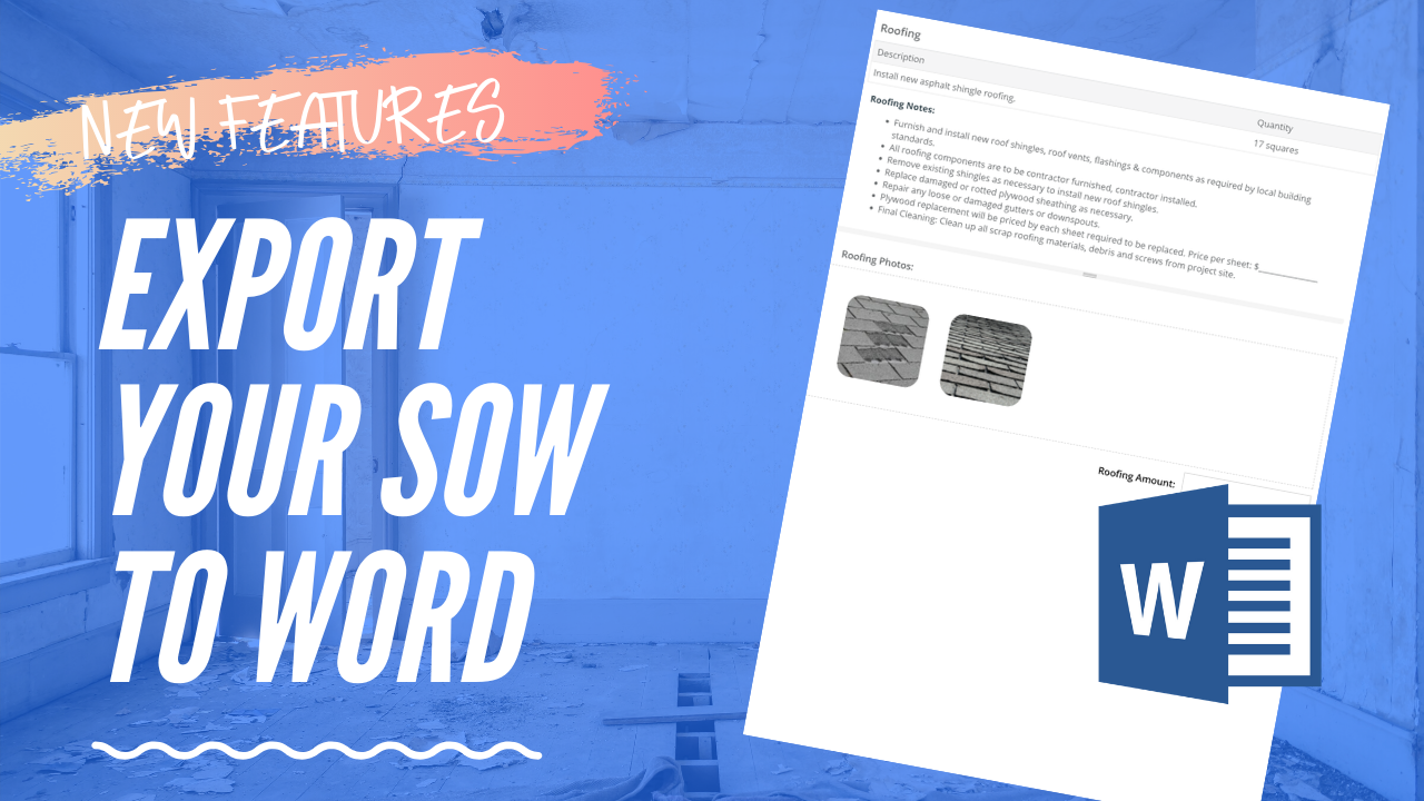 New Export SOW to Microsoft Word