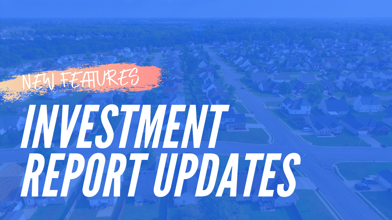 New Investment Report Updates