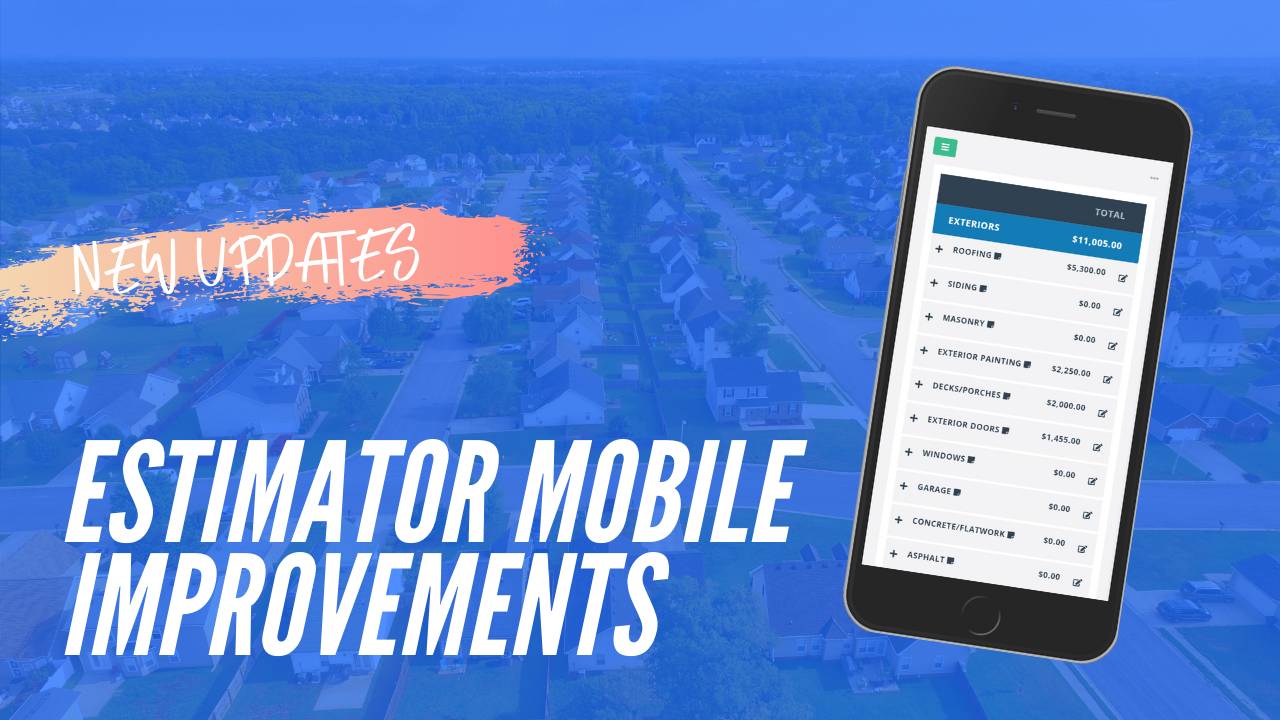 Rehab Estimator Mobile Improvements
