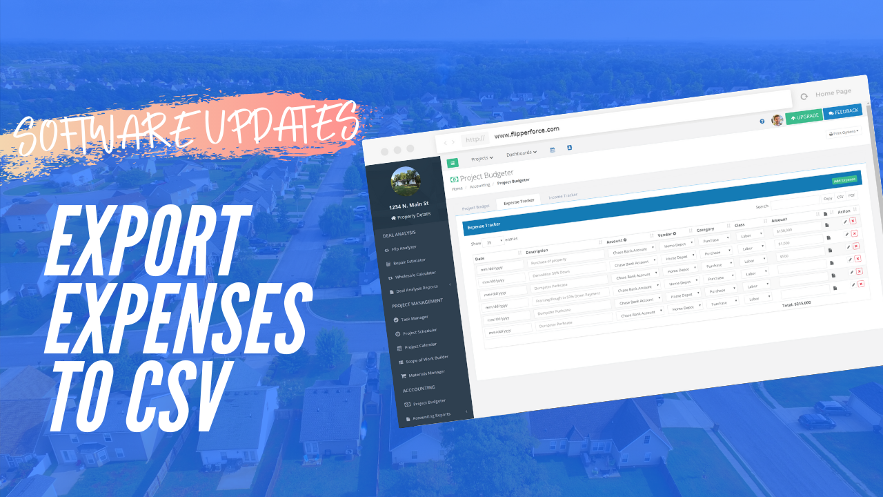 New Export Expenses to CSV Functionality