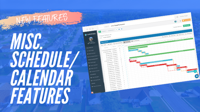 Misc. Scheduler/Calendar Improvements