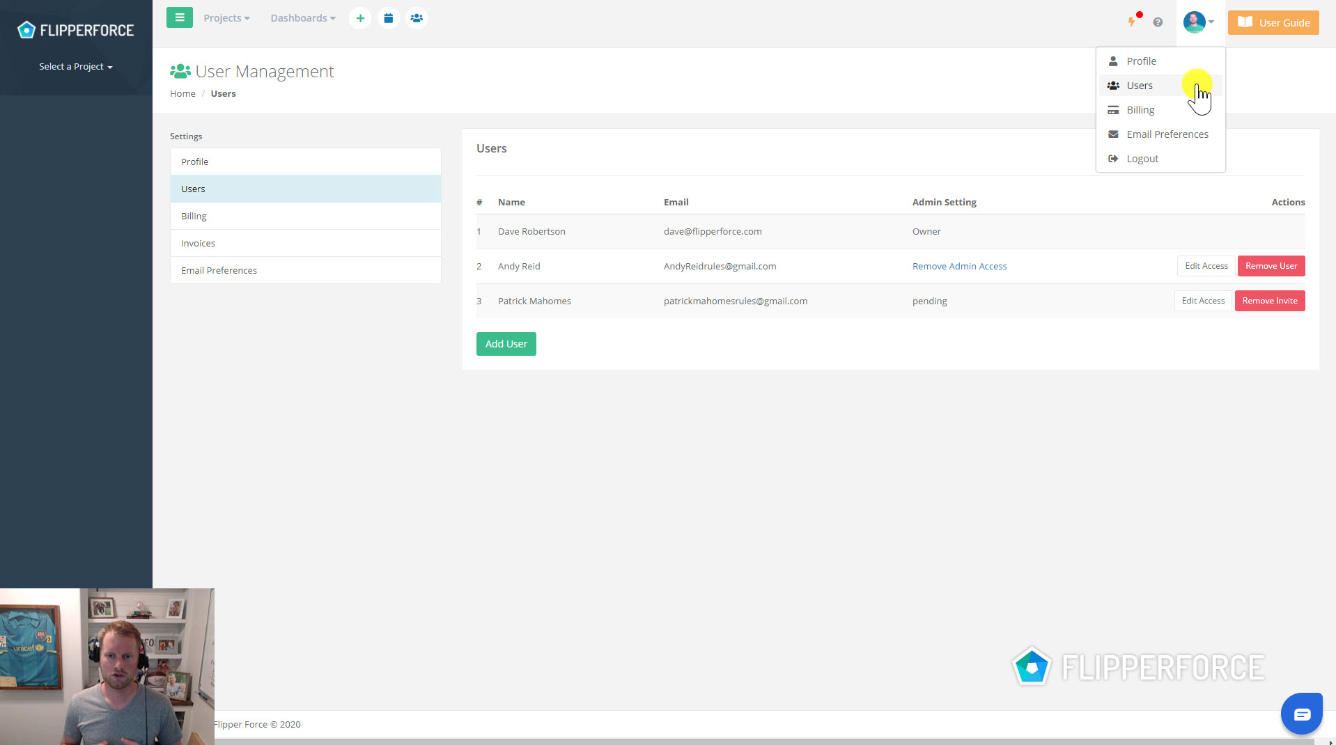 New Project Permissions