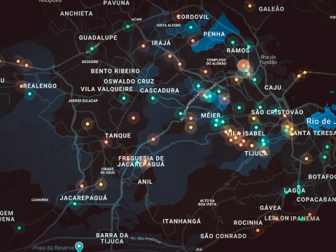 Mapa de calor - mídia out of home