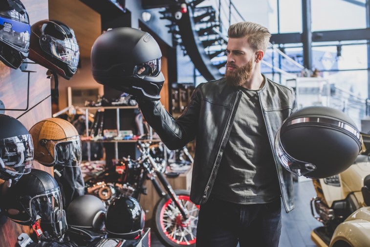 Motorcycle helmet purchase consideration