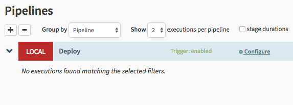 Spinnaker UI - Pipelines