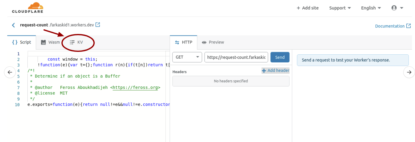 CloudFlare Web UI