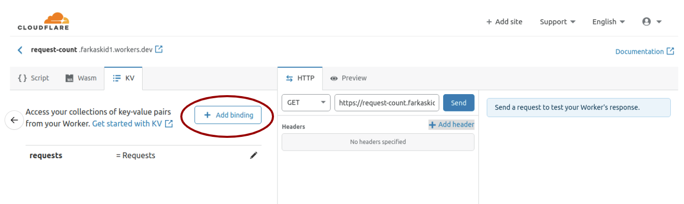Add Binding Button