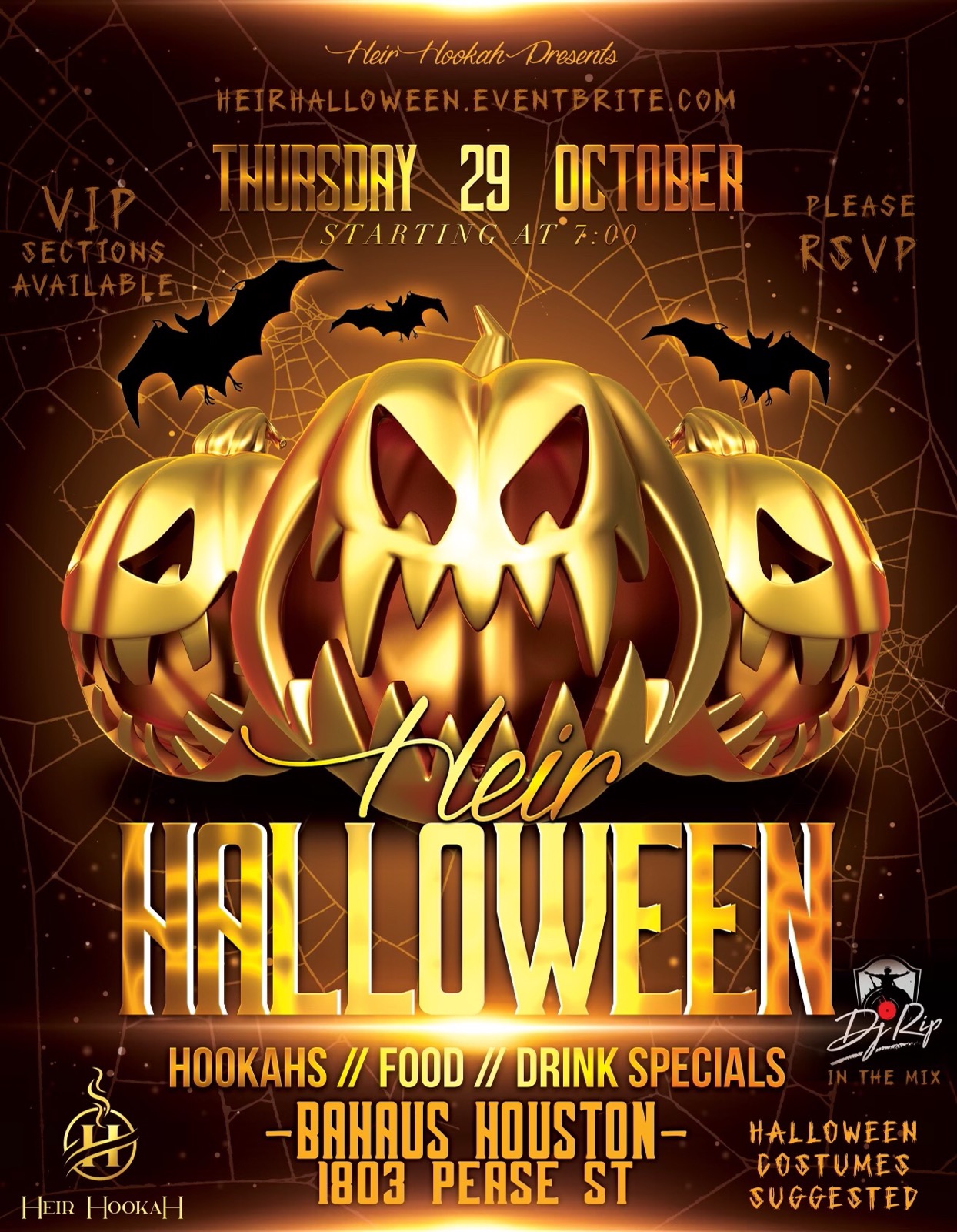 Heir Hookah Halloween Thursday