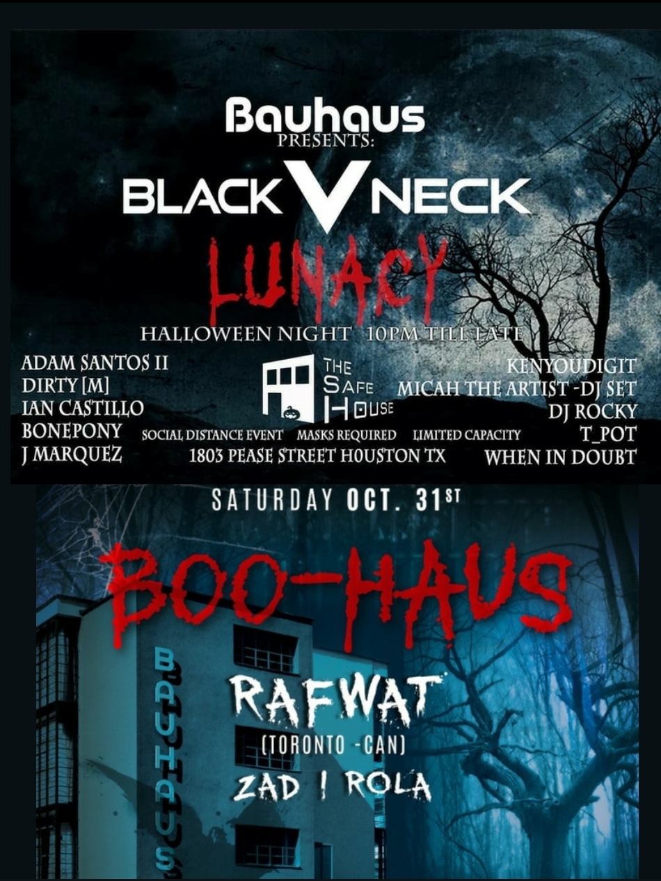 Bauhaus & Safe House Present Lunacy & Boo-haus Halloween