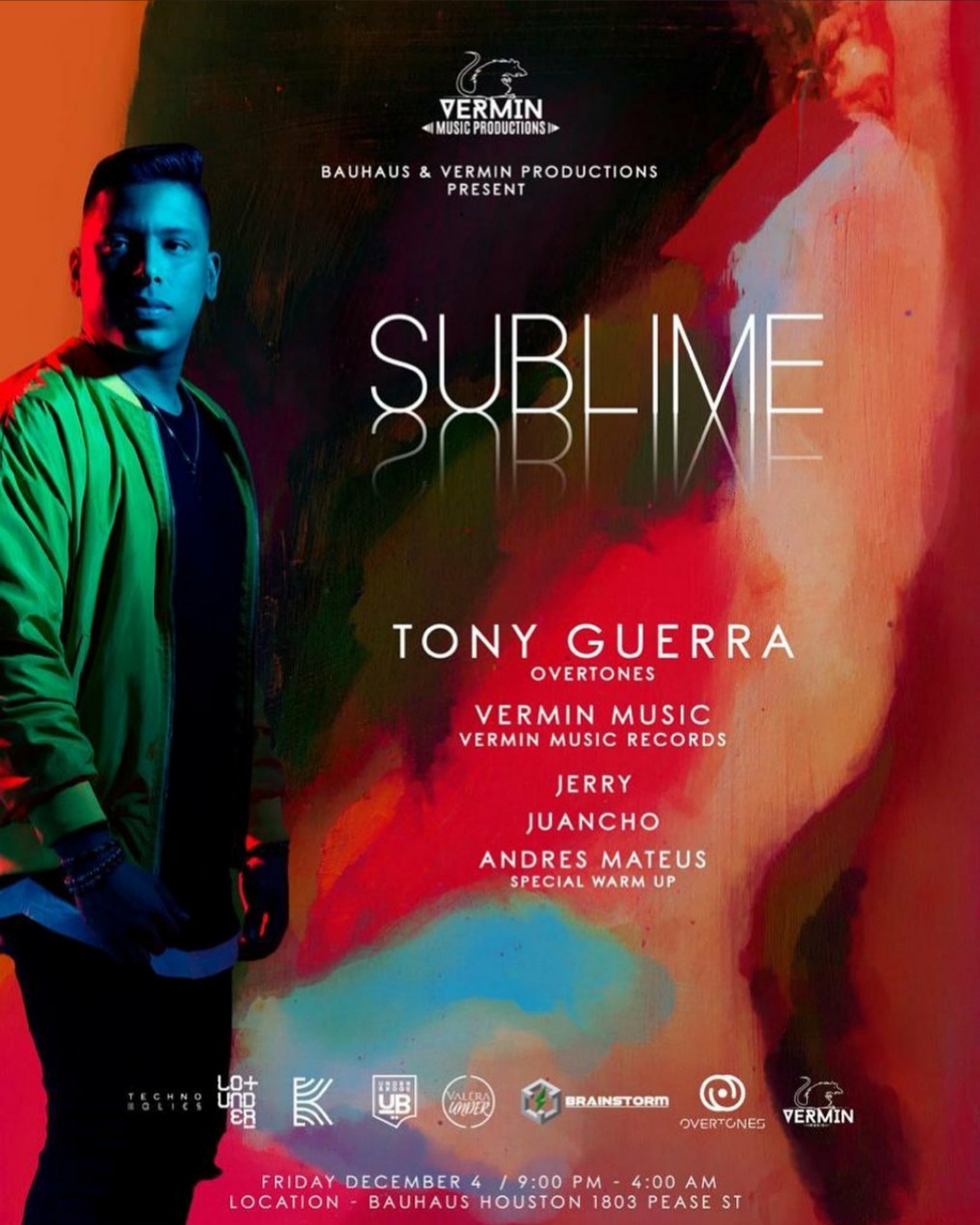 Bauhaus & Vermin Music Present: Tony Guerra