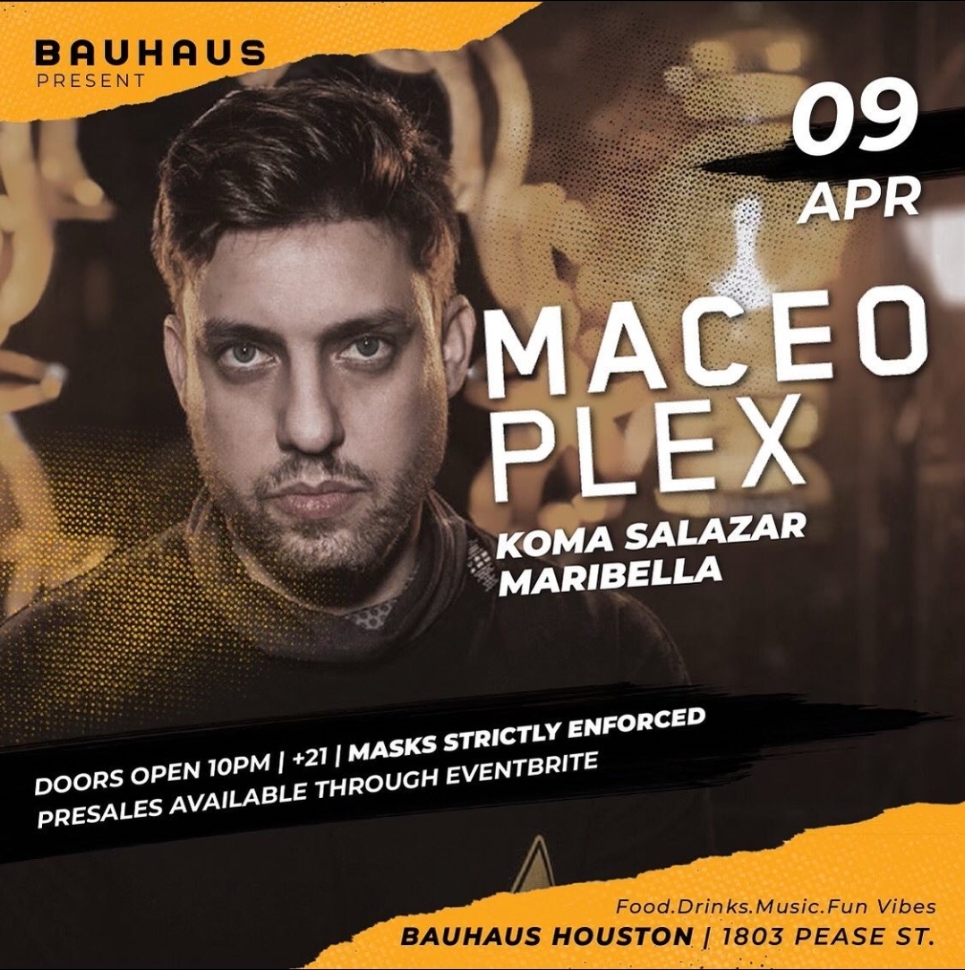 Bauhaus Presents Maceo Plex