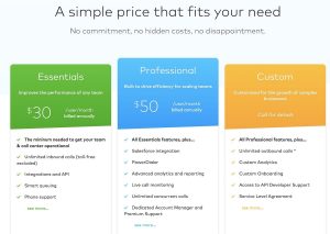 Aircall's pricing plan