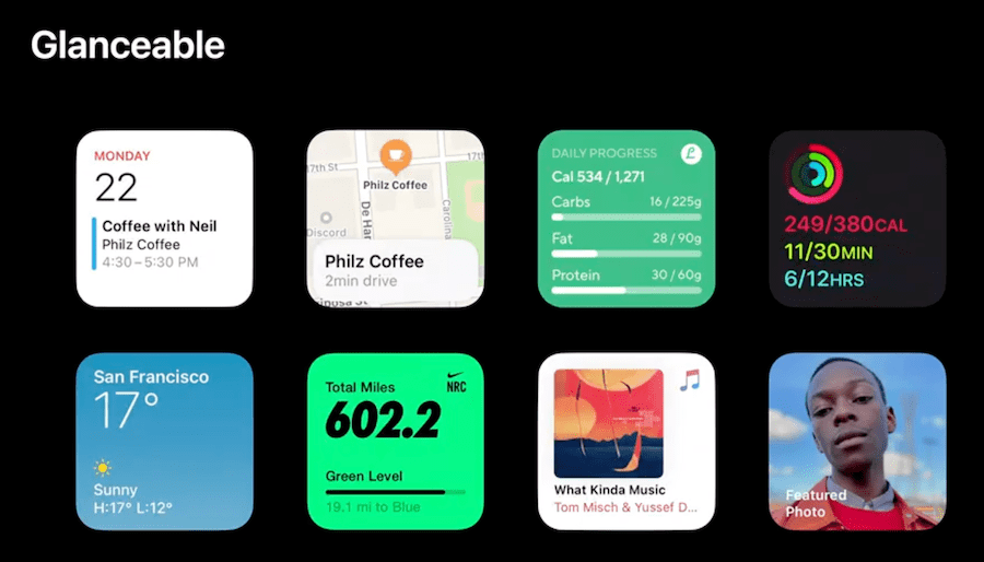 iOS 14 widgets should be glanceable