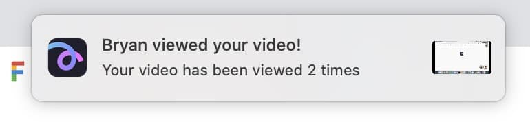 Get notified when someone views your Jamm clip