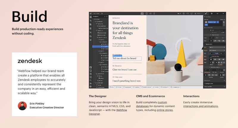 Webflow is a website builder that blows other solutions out of the water