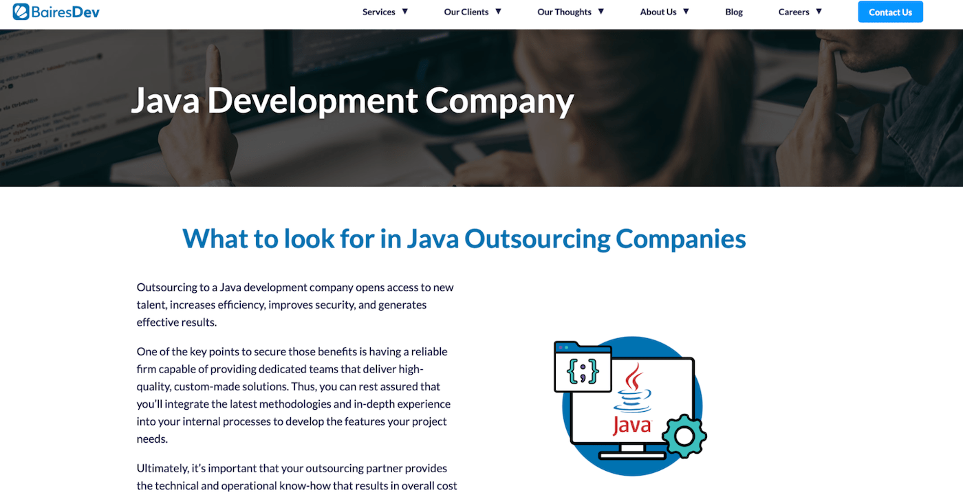 bairesdev is a decent source of java development companies for hire