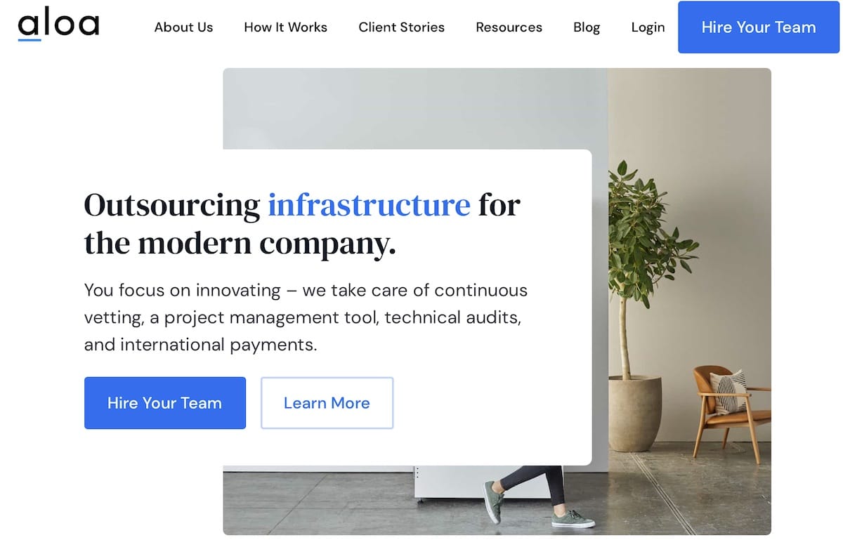 aloa is a toptal alternative that will