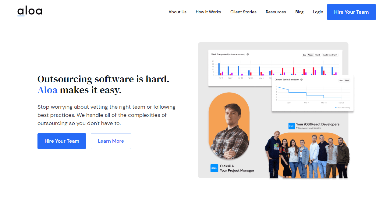 Aloa.co Homepage