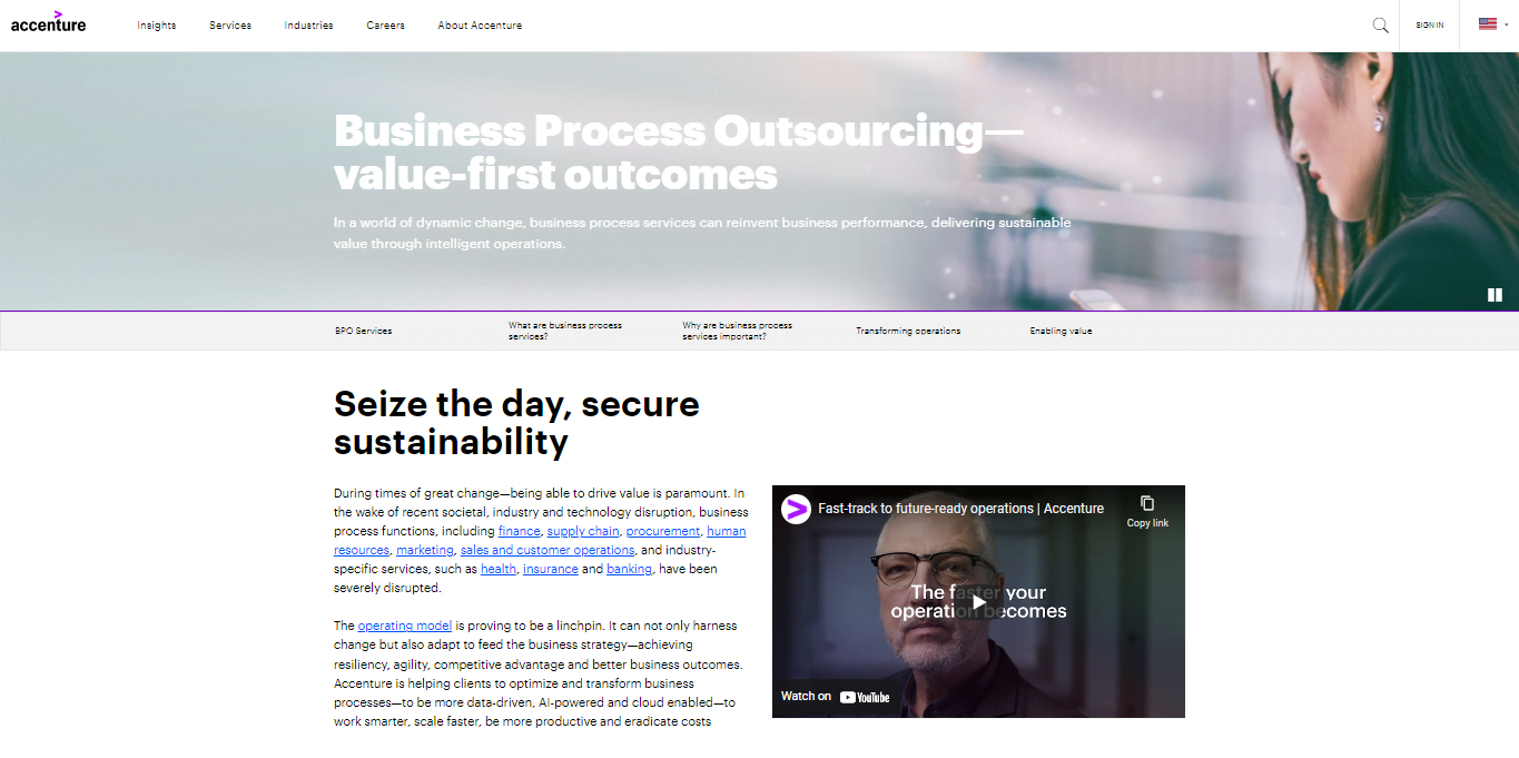 Accenture Homepage